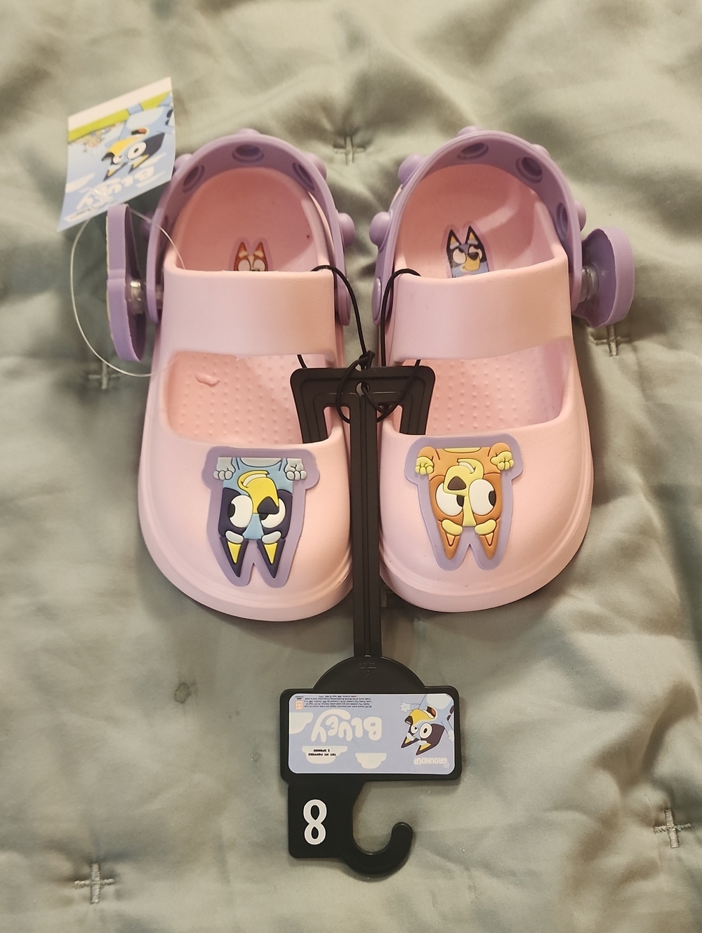 Kids Pink Cartoon Clog Shoes - Size 8